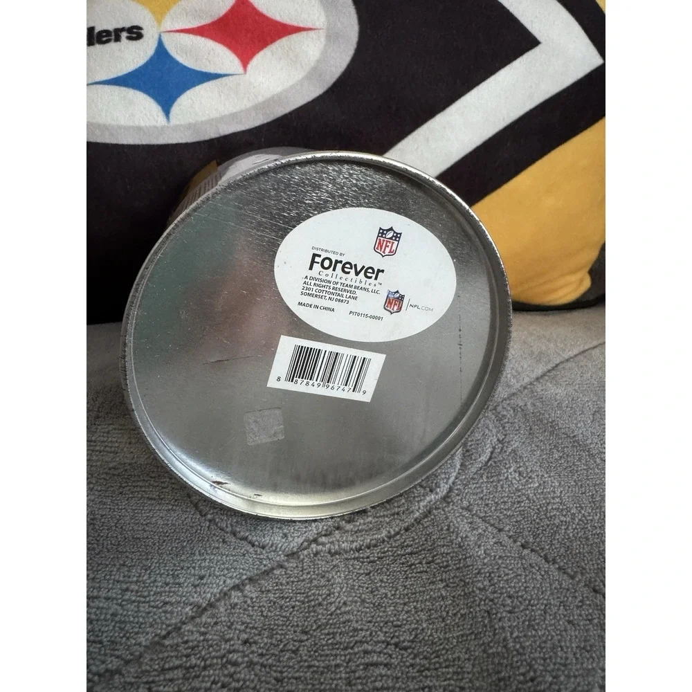 Pittsburgh Steelers Tin‎ Can Piggy Bank 6.5 inches